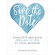 Blue Watercolor Heart Save The Date Cards Image 6 of 6